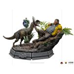 Dennis Nedry meets the Dilophosaurus - Jurassic Park 1/10 BDS Art Scale