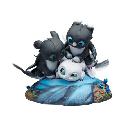 Dragons 3 statuette Flèche, Pirouette et Vifagile