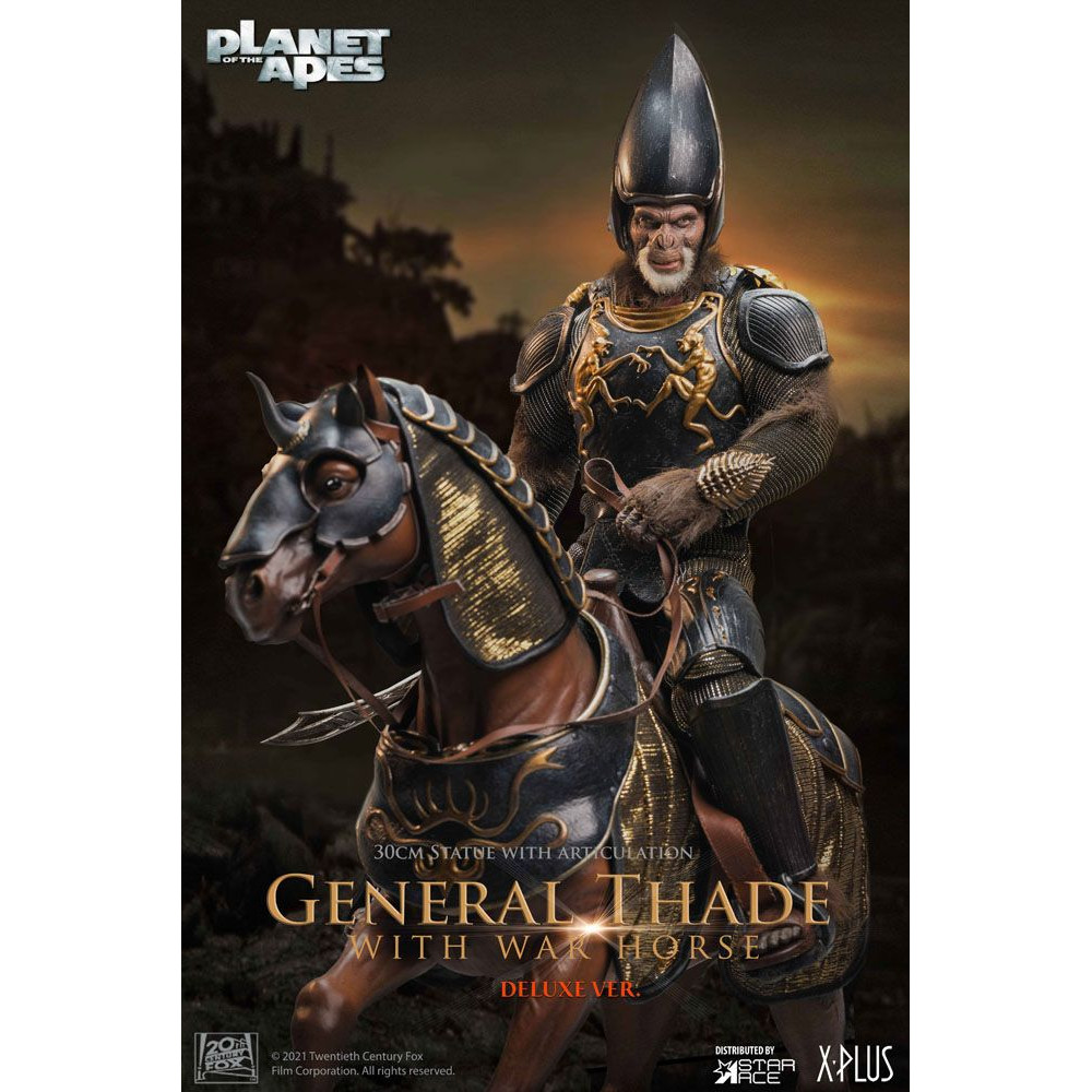 star-ace-general-thade-with-war-horse-planet-of-the-apes-tim-burton-30cm (1) Star Ace - General Thade With War Horse