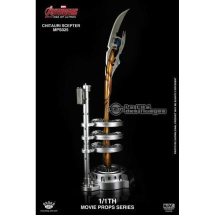 King Arts - MPS025 - Avengers 2 Age of Ultron Réplique du Sceptre Chitauri de Loki 1/1 125cm
