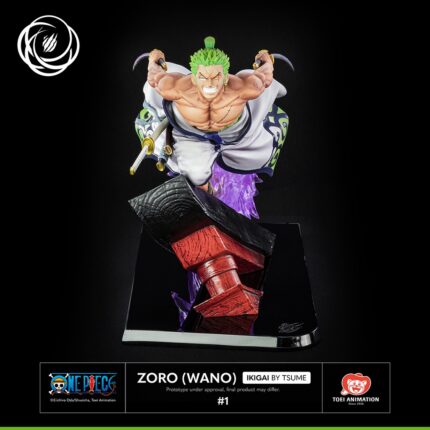 Statue Zoro Wano – Figurine One Piece Résine Collector Roronoa Zoro Samouraï