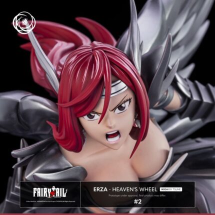 Statue Erza Scarlet Heaven’s Wheel – Figurine Fairy Tail Armure Céleste de Collection