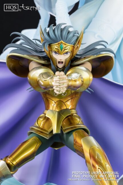 Statue Aquarius Camus – Figurine Saint Seiya Résine Collector Chevalier d’Or du Verseau