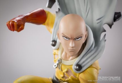Statue Saitama – Figurine One Punch Man Résine Collector | Cape Volante & Coup Fatal